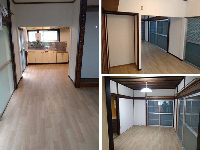 市原市:隣接する和室とつなげて広々 キッチンリフォーム